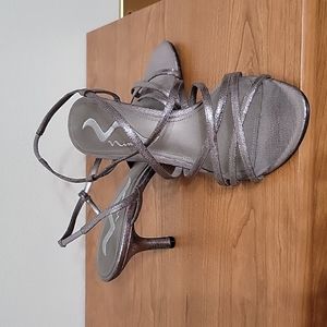 Nina silver heels